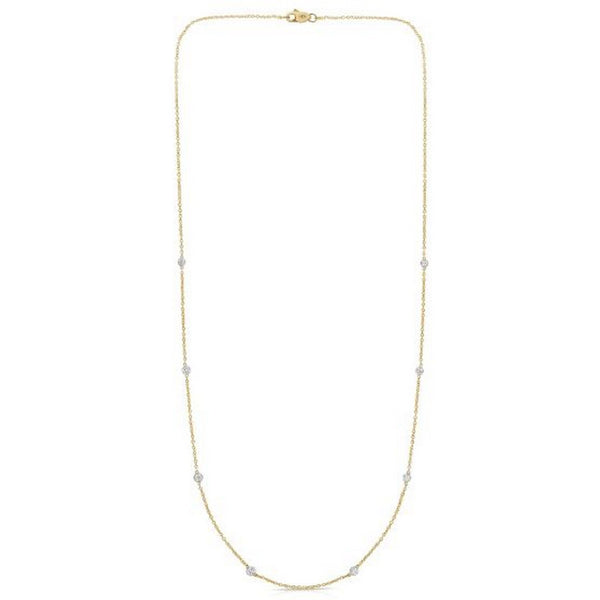 14K Yellow Gold Diamonds by the Yard Necklace