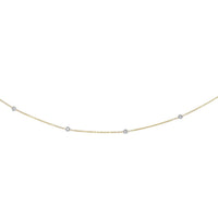 14K Yellow Gold Diamonds by the Yard Necklace