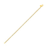 Two Tone Pallina Bead Bracelet in 14K Gold (2.60 mm) thumbnail 1