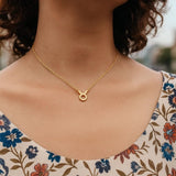 14K Yellow Gold Taurus Necklace thumbnail 5