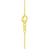 Large Puffed Heart Necklace in 14K Yellow Gold thumbnail 4