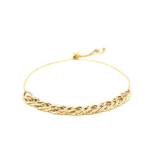 Load image into Gallery viewer, Adjustable Chain Bracelet in 14k Yellow Gold (5.00 mm)