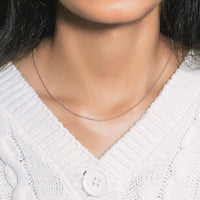 14k White Gold Bead Chain 1.0mm (1.00 mm)