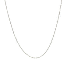 Load image into Gallery viewer, 14k White Gold Oval Cable Link Chain (0.85 mm)