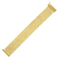 14K yellow gold large cobblestone link bracelet, 22.90 mm wide
