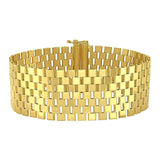 14K Yellow Gold Large Cobblestone Link Bracelet (22.90 mm) thumbnail 2
