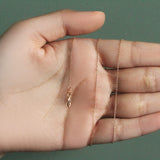 18k Rose Gold Diamond Cut Cable Link Chain (0.80 mm) thumbnail 8