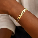 10K Yellow Gold Cleopatra Bracelet thumbnail 3