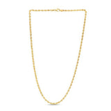 14k Yellow Gold Light Rope Chain (3.00 mm) thumbnail 2