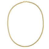 14K Yellow Gold Lite Oval Snake Chain (3.30 mm) thumbnail 3