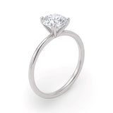 1 1/2 Carat Round Lab Grown IGI G/VS1 Diamond Solitaire Ring in 14K White Gold thumbnail 2