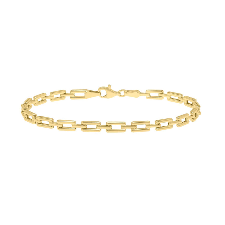 10K Yellow Gold Deco Link Bracelet