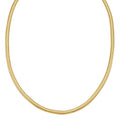 14K yellow gold snake chain with 4.50 mm oval link profile
