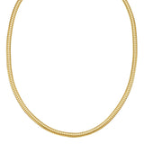 14K Yellow Gold Lite Oval Snake Chain (4.50 mm) thumbnail 1