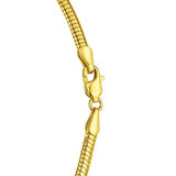 14K Yellow Gold Lite Oval Snake Chain (4.50 mm) thumbnail 3