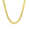 10K yellow gold Miami Cuban solid chain with interlocking oval links, 6.10 mm
