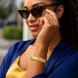 14K Yellow Gold Twist Bangle (10.00 mm) thumbnail 7