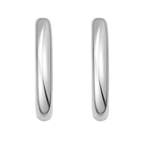 Sterling Silver Round Hoop Earrings thumbnail 2