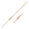 14K gold cable chain with doubled 1.40 mm round-link construction