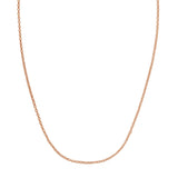 Double Extendable Cable Chain in 14k Roee Gold (1.40 mm) thumbnail 2