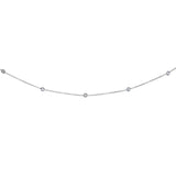 14K White Gold Diamonds by the Yard Necklace thumbnail 3