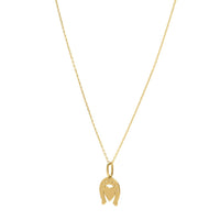 Heart and Horse Necklace in 14K Yellow Gold