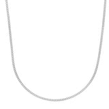 14k White Gold Light Gourmette Chain (2.20 mm) thumbnail 2