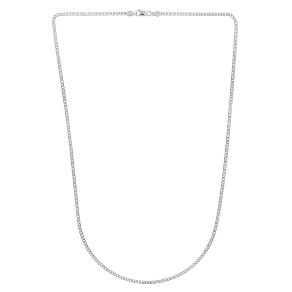 14k White Gold Light Gourmette Chain (2.20 mm)