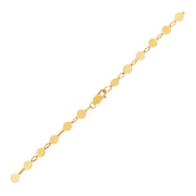 Load image into Gallery viewer, 14k Yellow Gold Bracelet with Polished Circles (3.90 mm)