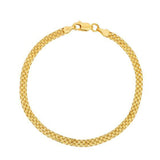 14k Yellow Gold Bismark Bracelet (3.50 mm) thumbnail 2