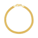 14k Yellow Gold Bismark Bracelet (4.70 mm) thumbnail 2