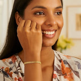 14k Yellow Gold Bismark Bracelet (4.70 mm) thumbnail 5