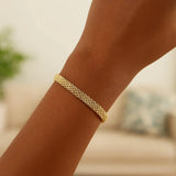 14k Yellow Gold Bismark Bracelet (4.70 mm) thumbnail 7