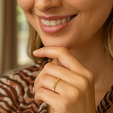 Graduated Ridge Ring in 14K Yellow Gold (1.80 mm) thumbnail 5