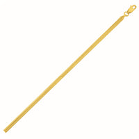 14K Yellow Gold Oval Snake Chain (3.30 mm)