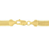 14K Yellow Gold Oval Snake Chain (3.30 mm) thumbnail 3