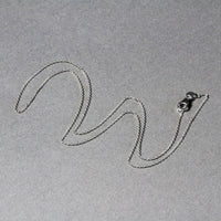 18k White Gold Round Cable Link Chain (0.97 mm)