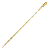 14k Yellow Gold Solid Curb Chain (2.60 mm) thumbnail 1