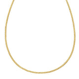14k Yellow Gold Solid Curb Chain (2.60 mm) thumbnail 2