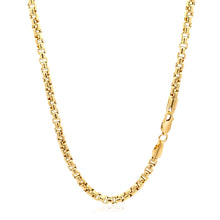 Load image into Gallery viewer, 14k Yellow Gold Round Box Chain (3.4 mm)