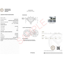 1 1/2 Carat Round Lab Grown IGI G/VS1 Diamond Solitaire Ring in Sterling Silver