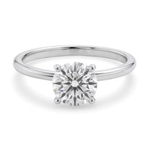 1 1/2 Carat Round Lab Grown IGI G/VS1 Diamond Solitaire Ring in Sterling Silver