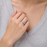 1 1/2 Carat Round Lab Grown IGI G/VS1 Diamond Solitaire Ring in Sterling Silver thumbnail 5