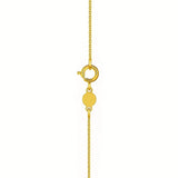 14K Yellow Gold Mini Diamond X Initial Pendant Necklace thumbnail 3