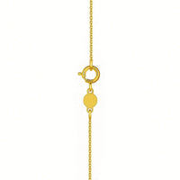 14K Yellow Gold Mini Diamond X Initial Pendant Necklace