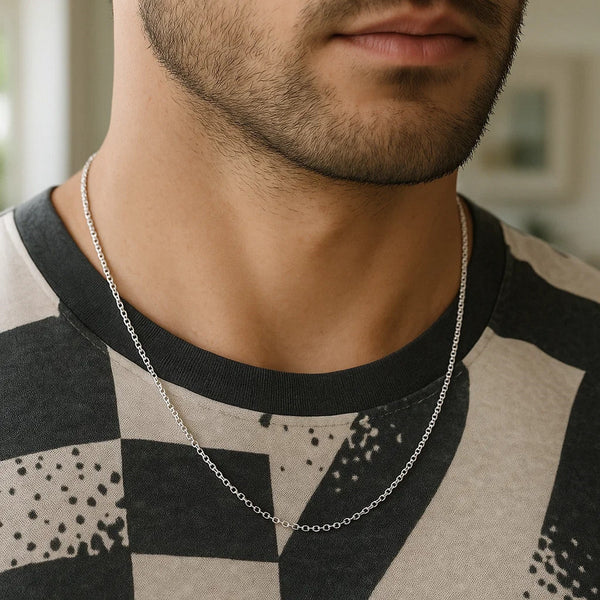 14k White Gold Rolo Chain (1.90 mm)