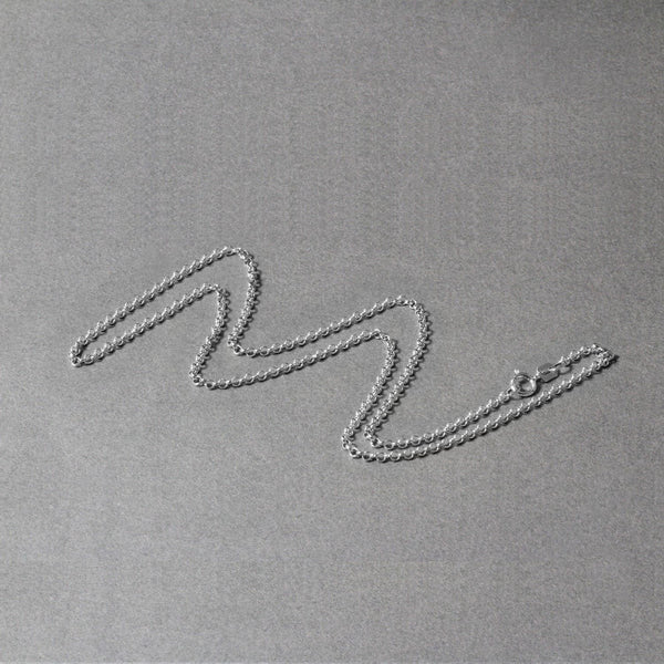 14k White Gold Rolo Chain (1.90 mm)