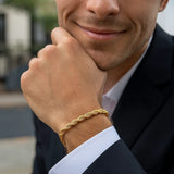 Silk Rope Chain Bracelet in 14k Yellow Gold  (4.30 mm) thumbnail 3