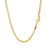 14k Yellow Gold Semi Solid Box Chain (2.50 mm) thumbnail 3