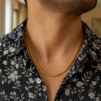 14k Yellow Gold Semi Solid Box Chain (2.5 mm)